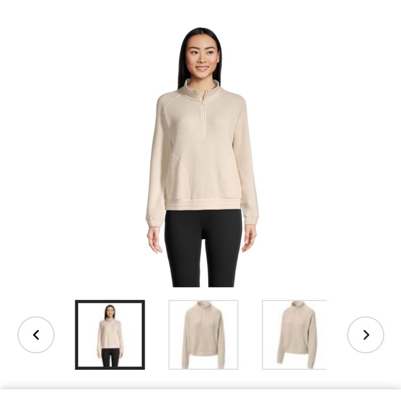 Waffle 1/4 zip - Picture 2 of 2